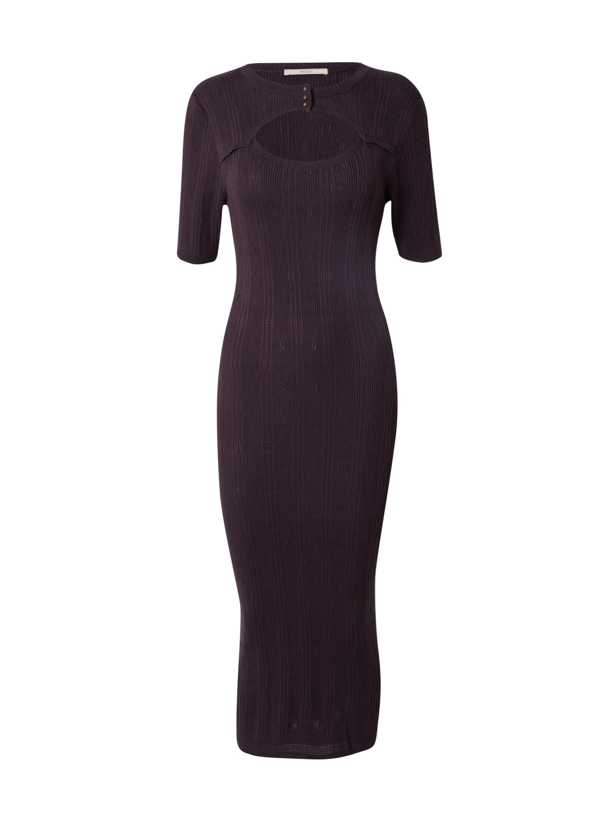 sessun Stickad klänning 'LITTLE STELLA' i lila: framsida