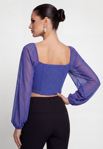 Chemisier faina en bleu
