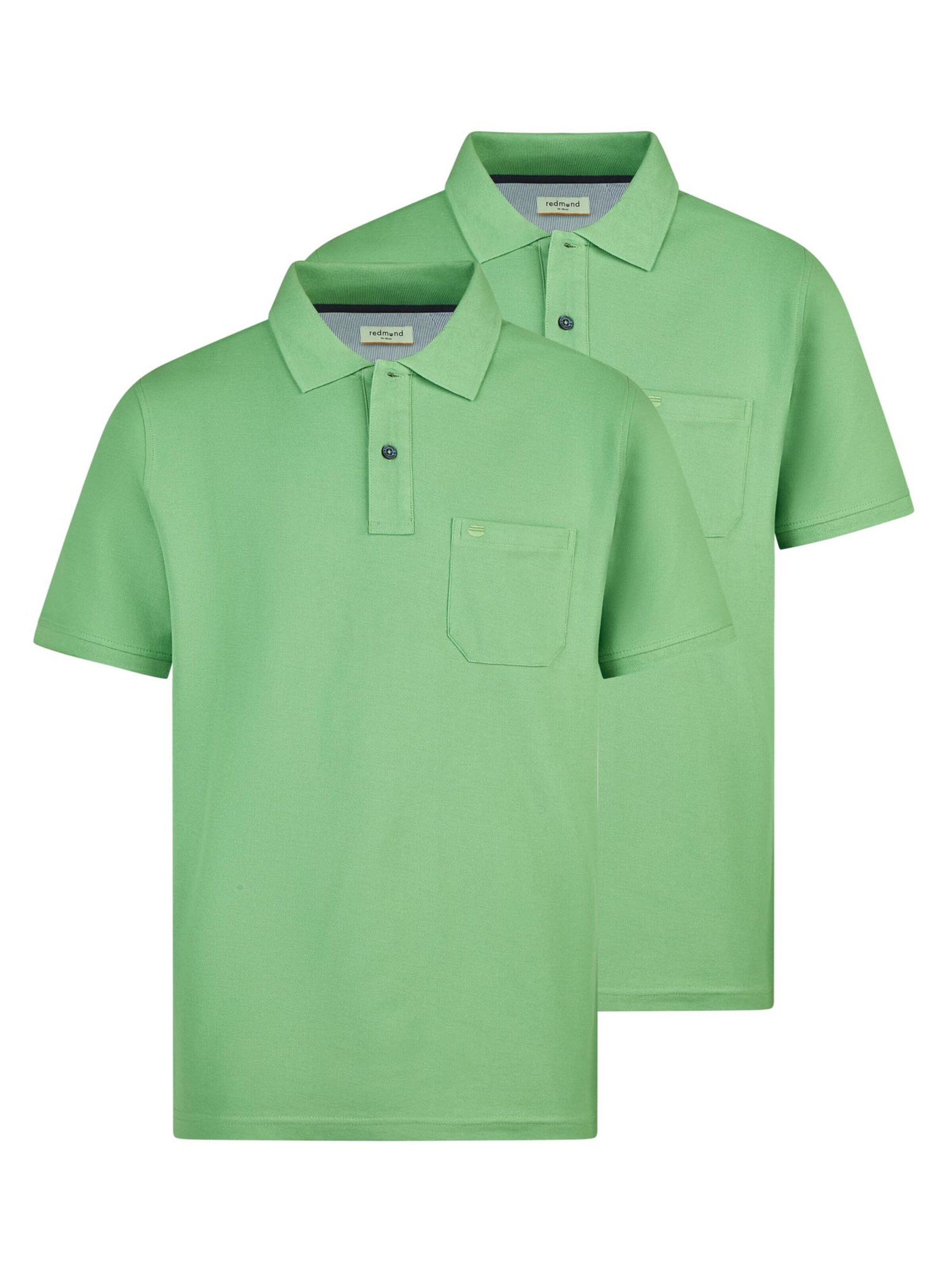 redmond Shirt 'Basic'‌‌‌‌ in Grün: Vorderseite