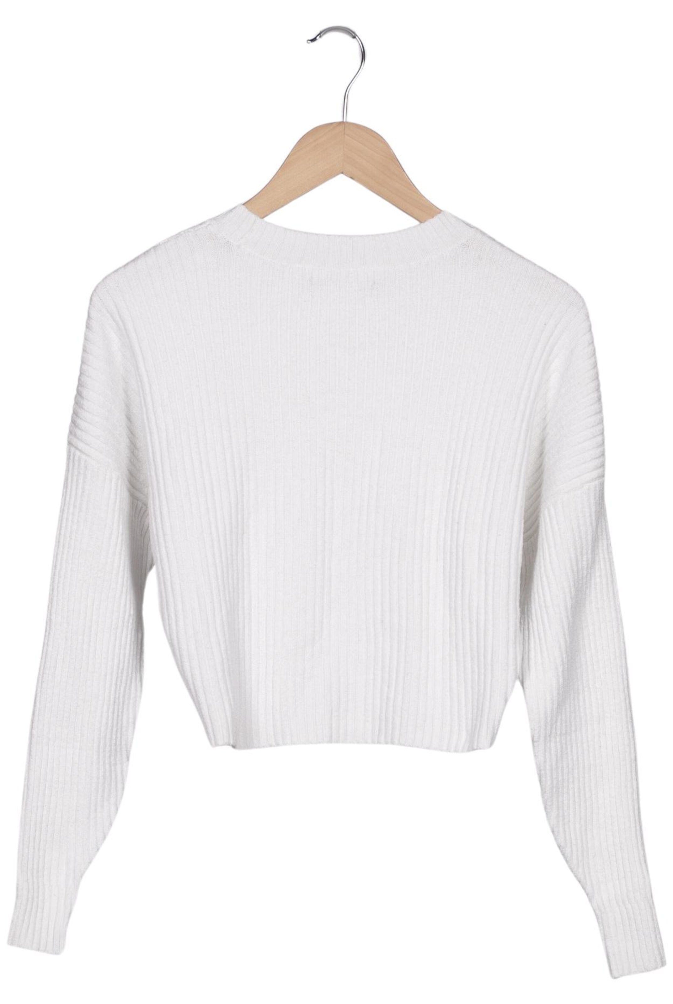 HOLLISTER Pullover XS in Weiß