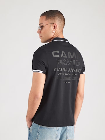 CAMP DAVID Poloshirt in Schwarz: Vorderseite