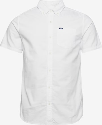 Superdry Regular fit Button Up Shirt in White: front