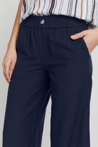 Fransa Wide leg Broek 'FAMADDIE' in Blauw