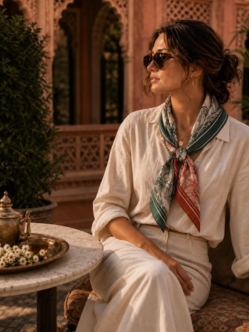 Foulard 'ROYAL JUNGLE' di Alster Herz in verde