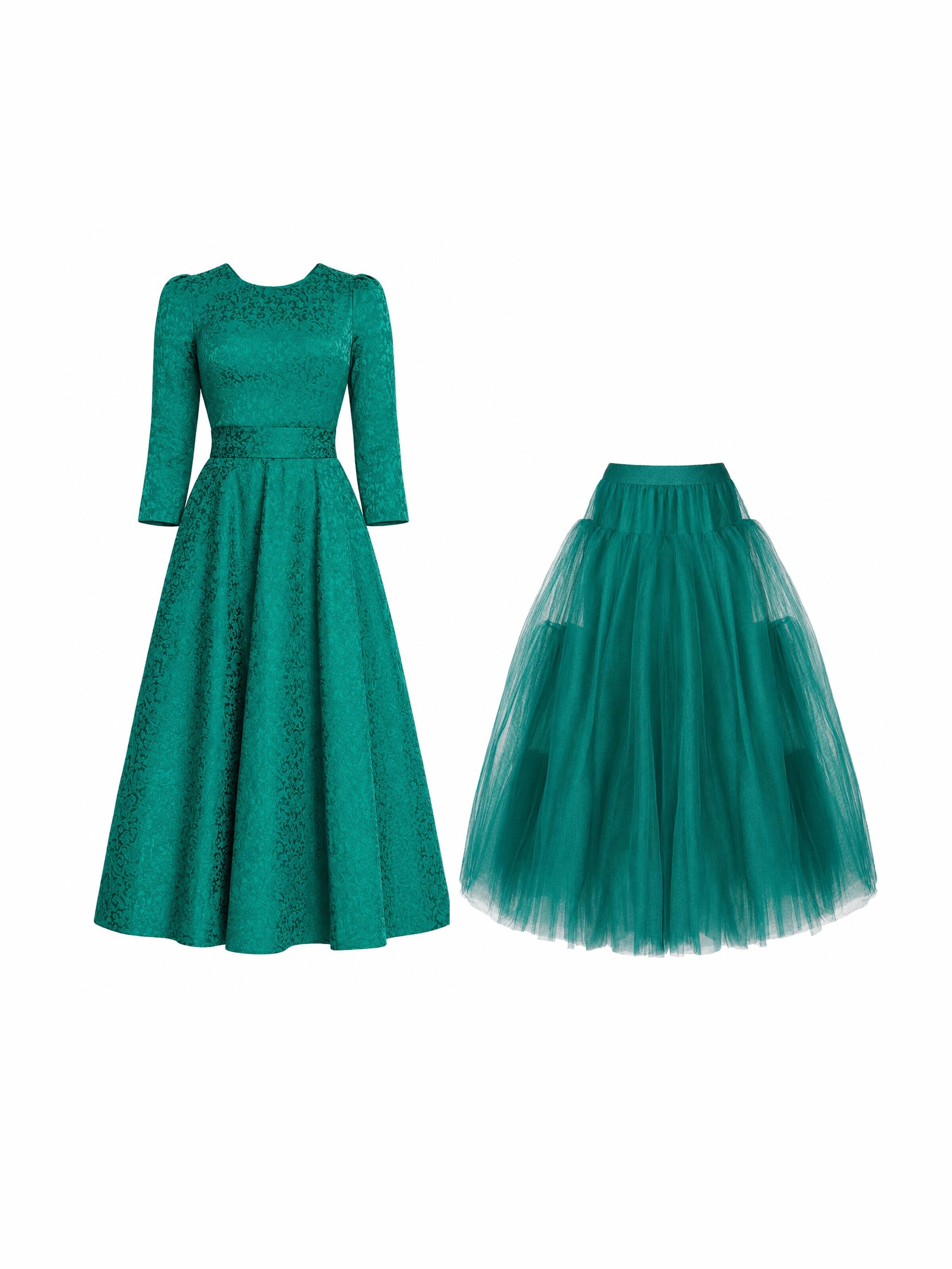 MATSOUR’I Blousejurk 'Juliana' in Groen