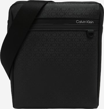 Calvin Klein - Bolso de hombro en negro: frente