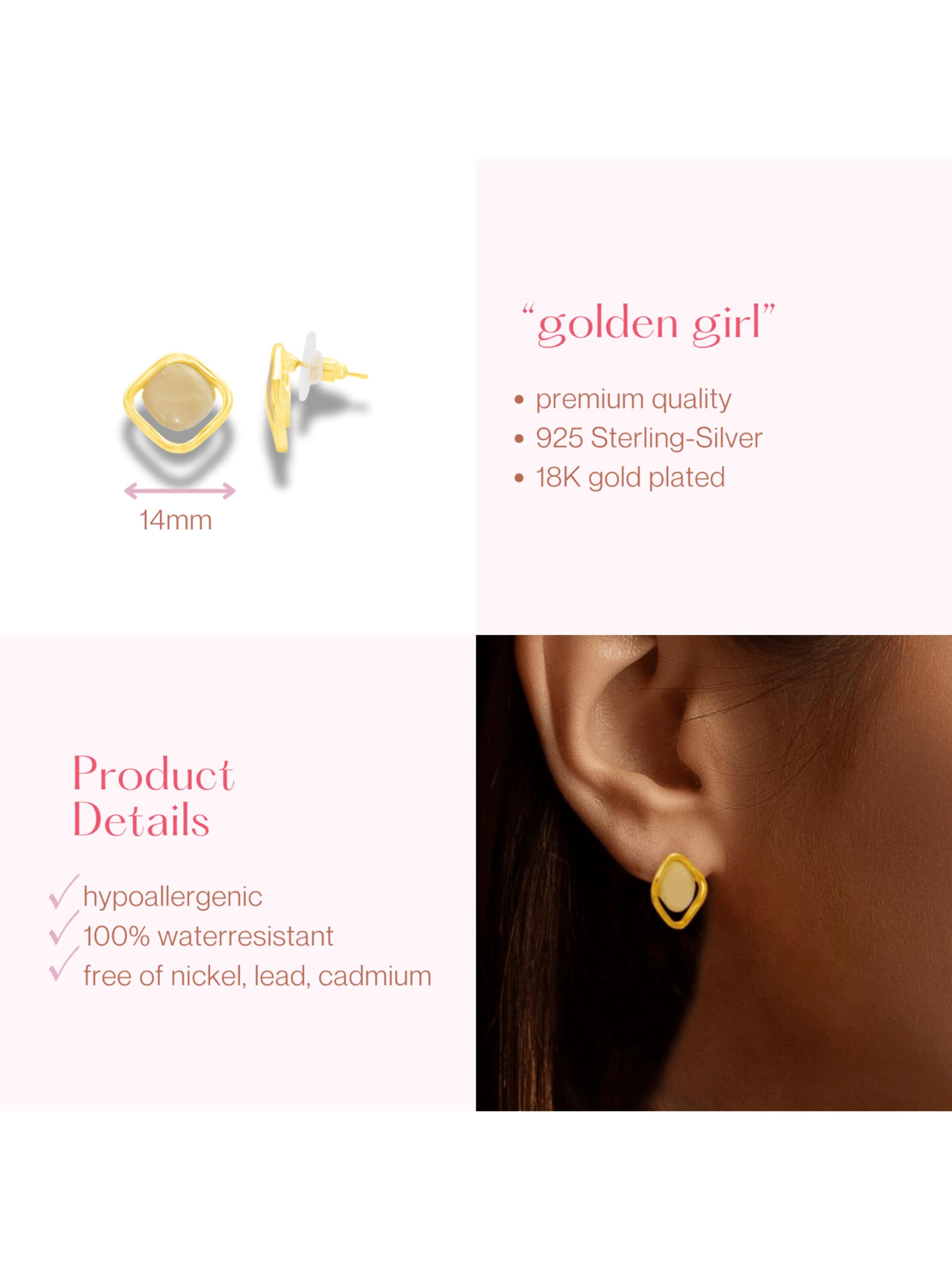 ARS-ARGENTI Earrings 'GOLDEN GIRL' in Gold