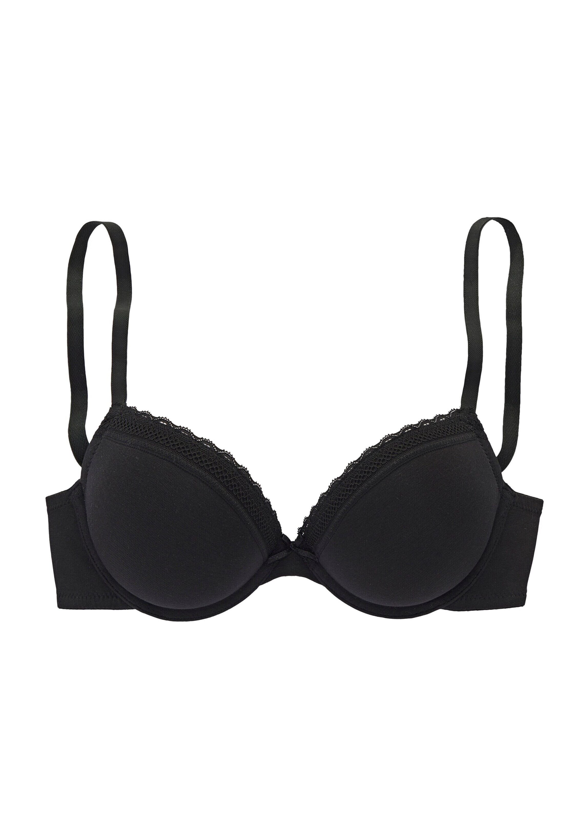 VIVANCE Push-up BH in Schwarz: Vorderseite