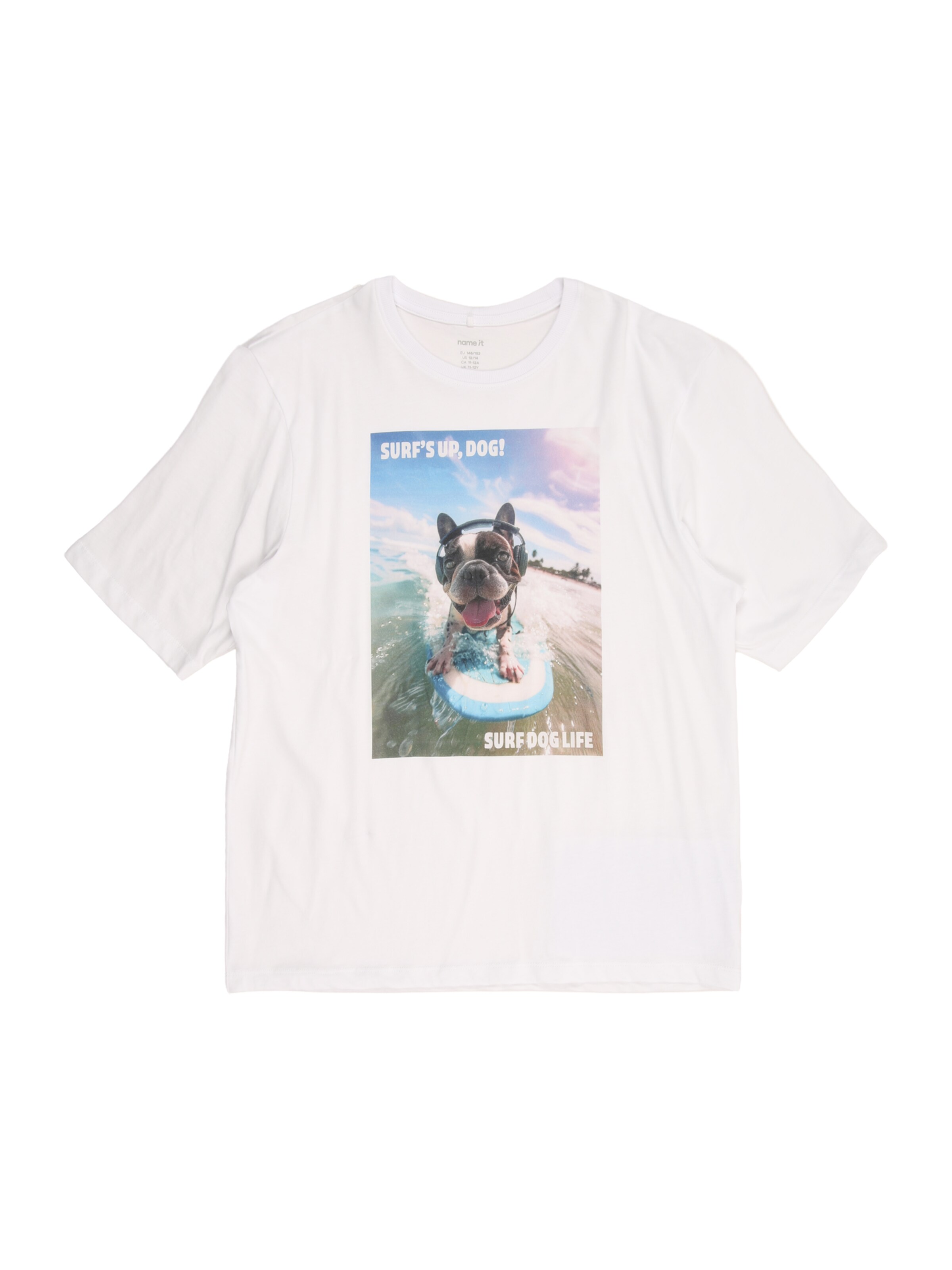 NAME IT T-Shirt 'NKMVOTO' in Weiß: Vorderseite