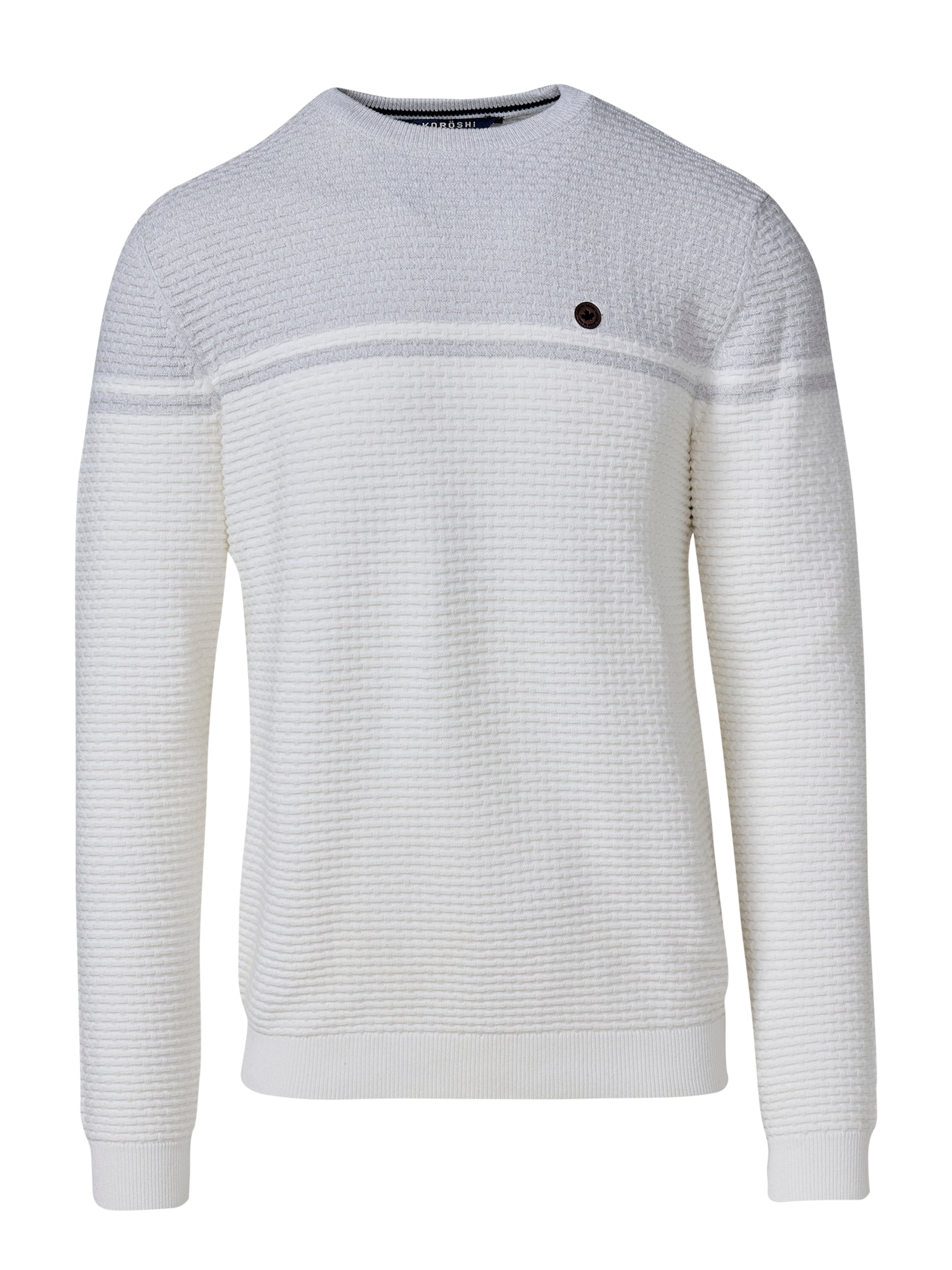 KOROSHI Sweter w kolorze biały: przód