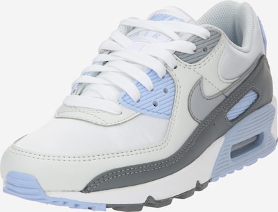 Nike Sportswear Platform trainers 'AIR MAX 90' in Light blue / Grey / Dark grey / White, Item view