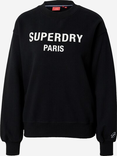 Superdry Sweatshirt in schwarz / weiß, Produktansicht