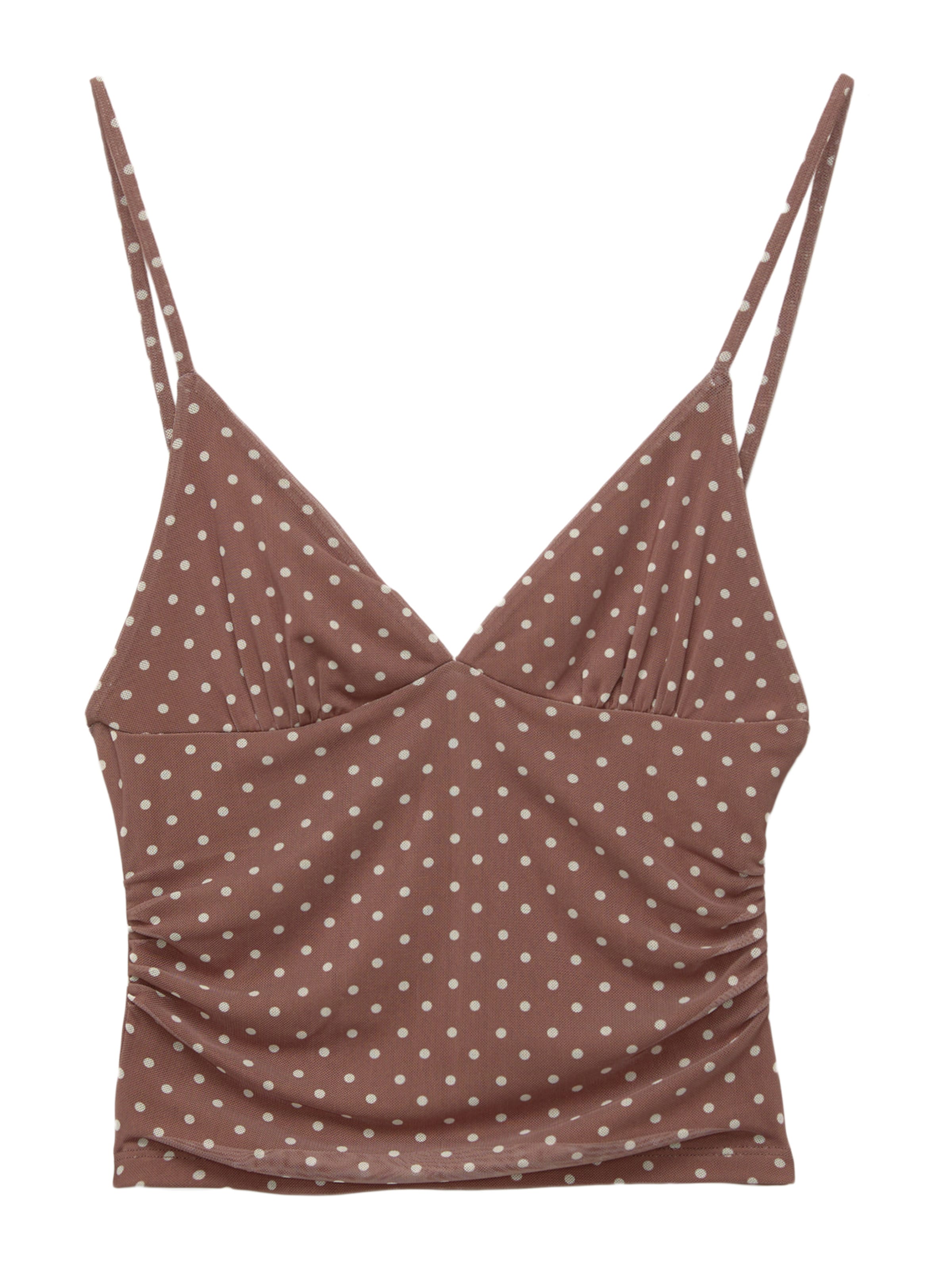 Pull&Bear Toppi värissä ruskea: etupuoli