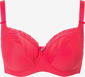 Ulla Popken BH in Pink: Vorderseite