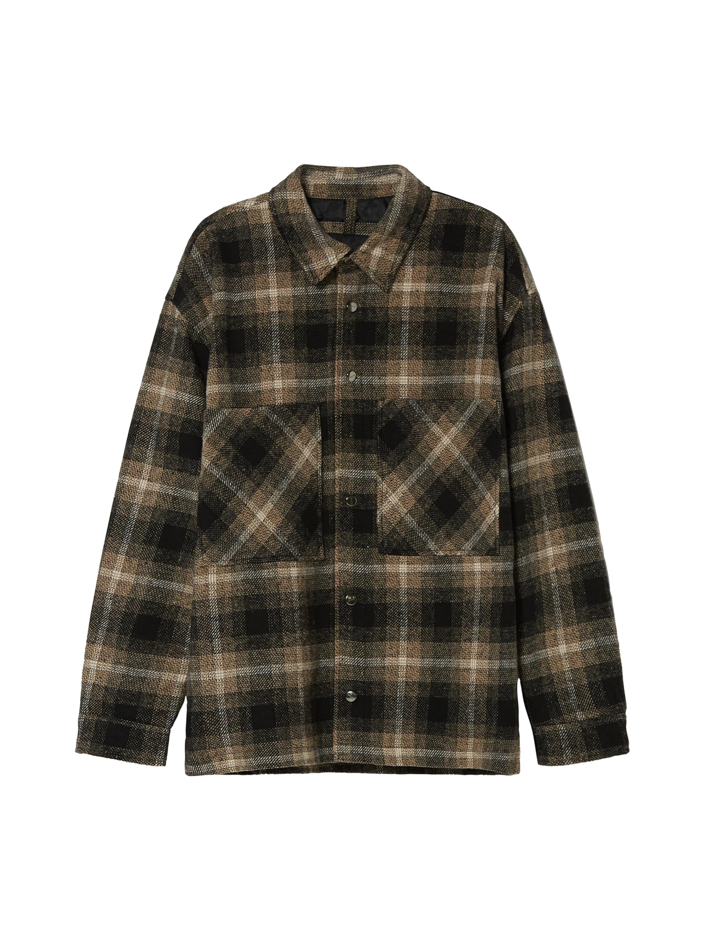 Geacă de primăvară-toamnă de la Bershka pe maro: față