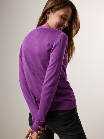 Cardigan CECIL en violet