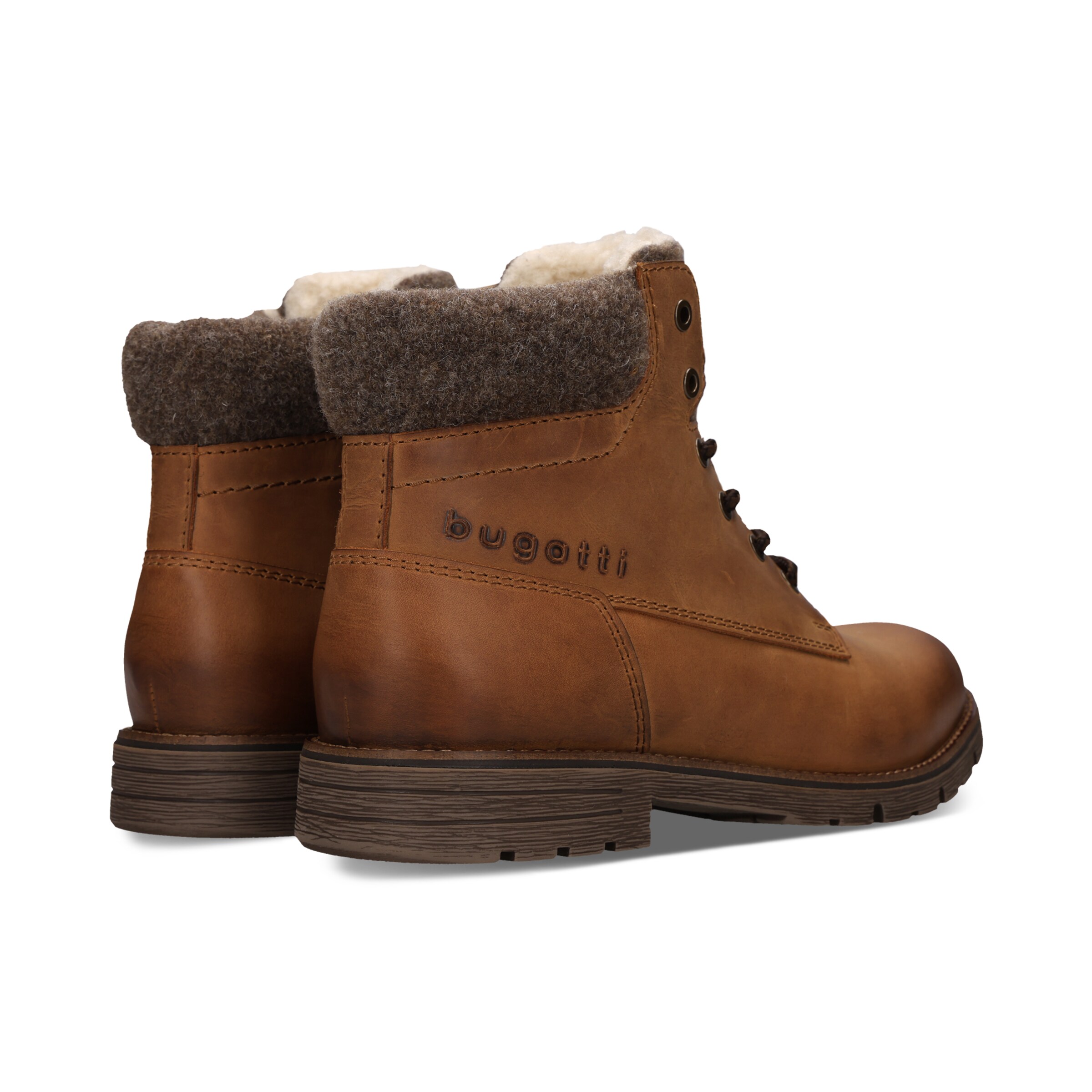 Bottines à lacets bugatti en marron