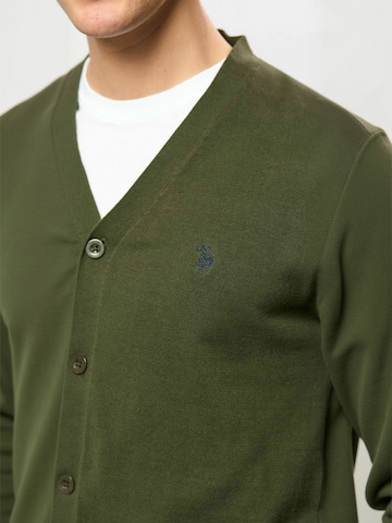 U.S. POLO ASSN. Bluza rozpinana ' UMDolovan ' w kolorze zielony
