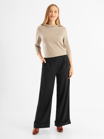 Jascha Stockholm Wide Leg Hose 'Bisou' in Schwarz