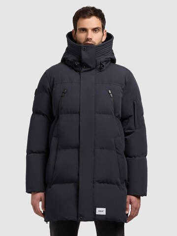 khujo Winter Jacket ' DOYLE ' in Blue: front