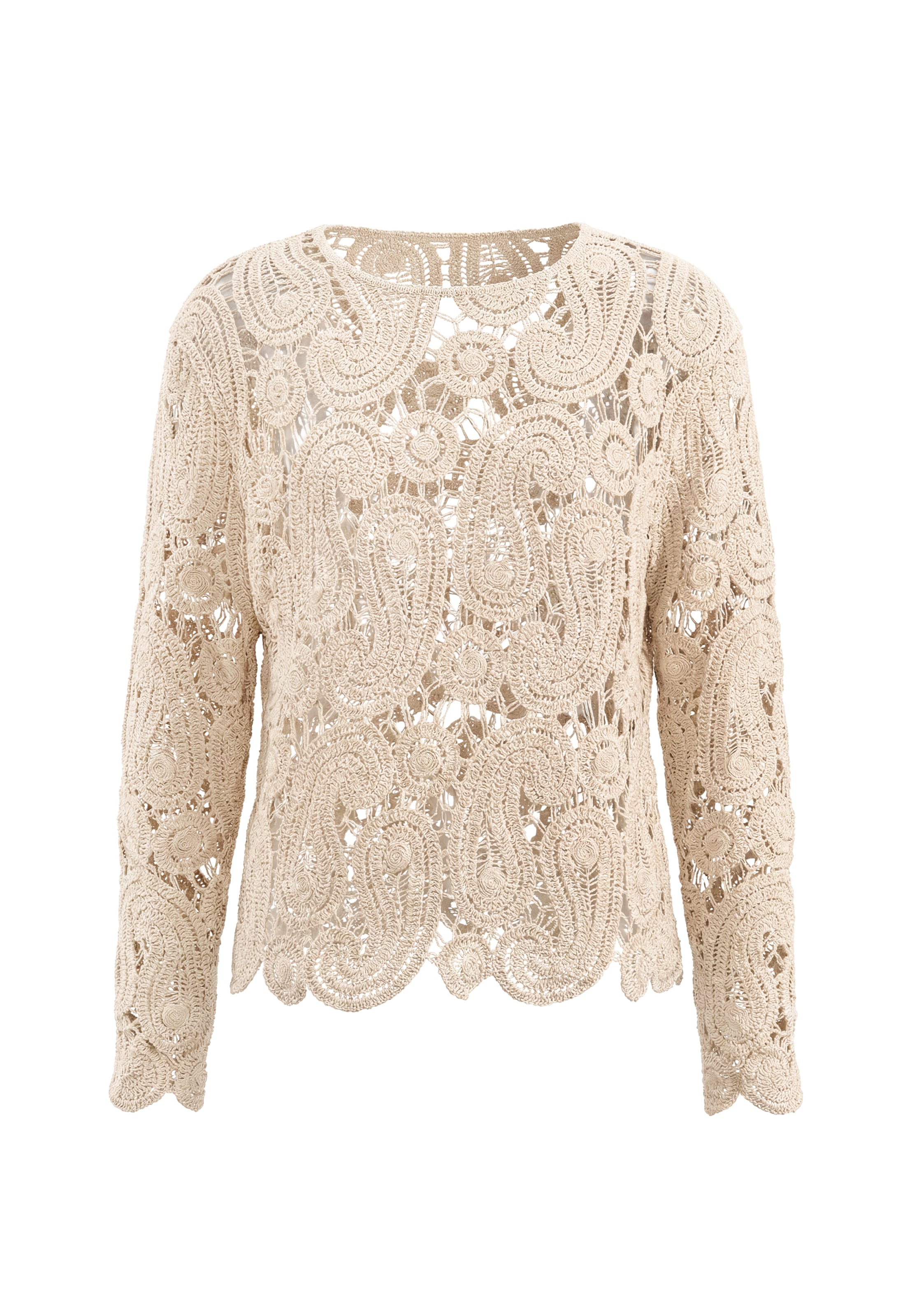IZIA Sweater in Beige: front