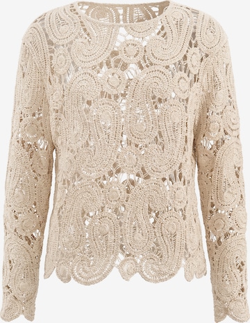 Pull-over IZIA en beige : devant