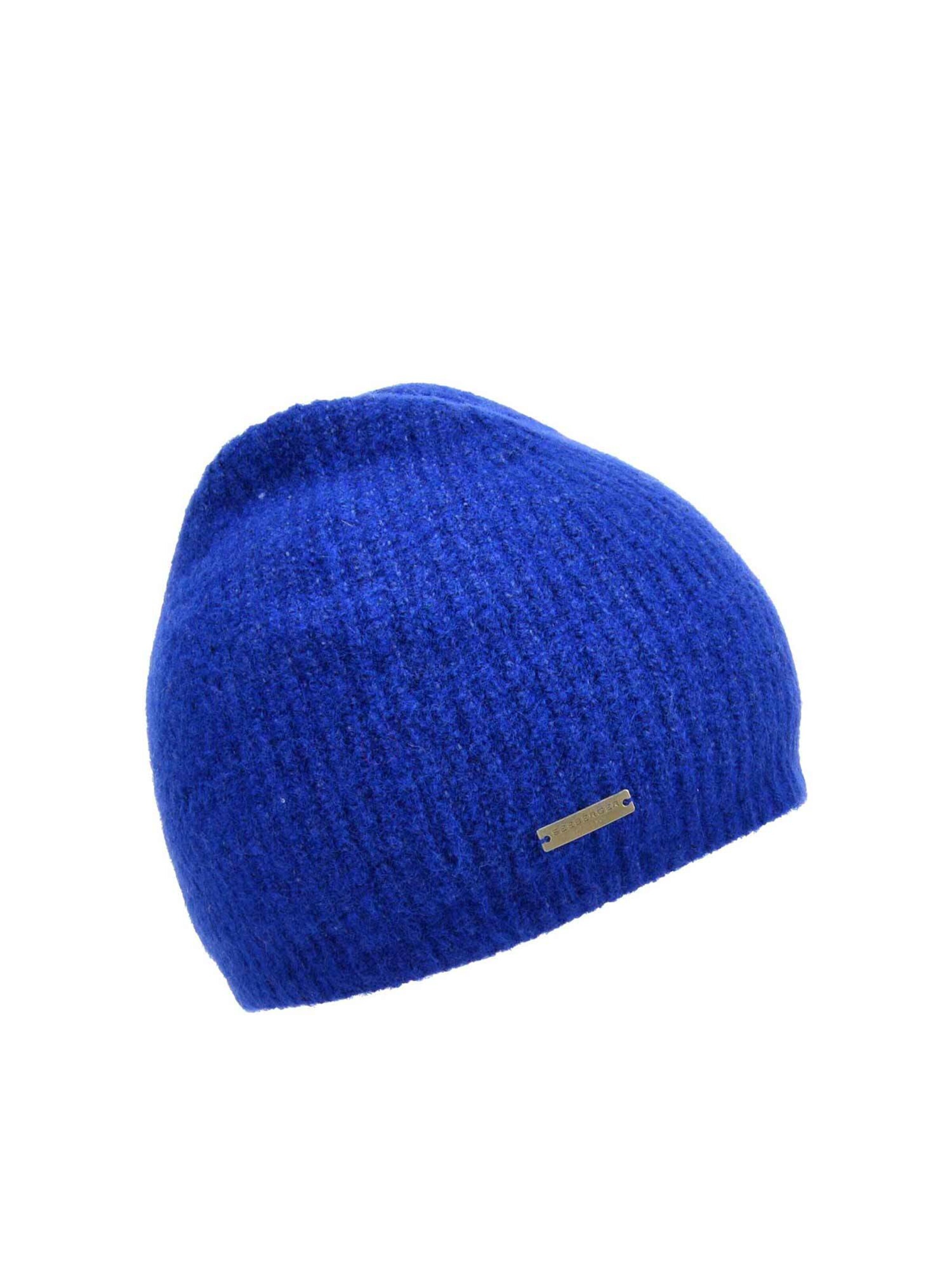 Seeberger Beanie 'Mütze' in Blue: front