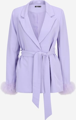 Nasty Gal Petite Blazer in Purple: front