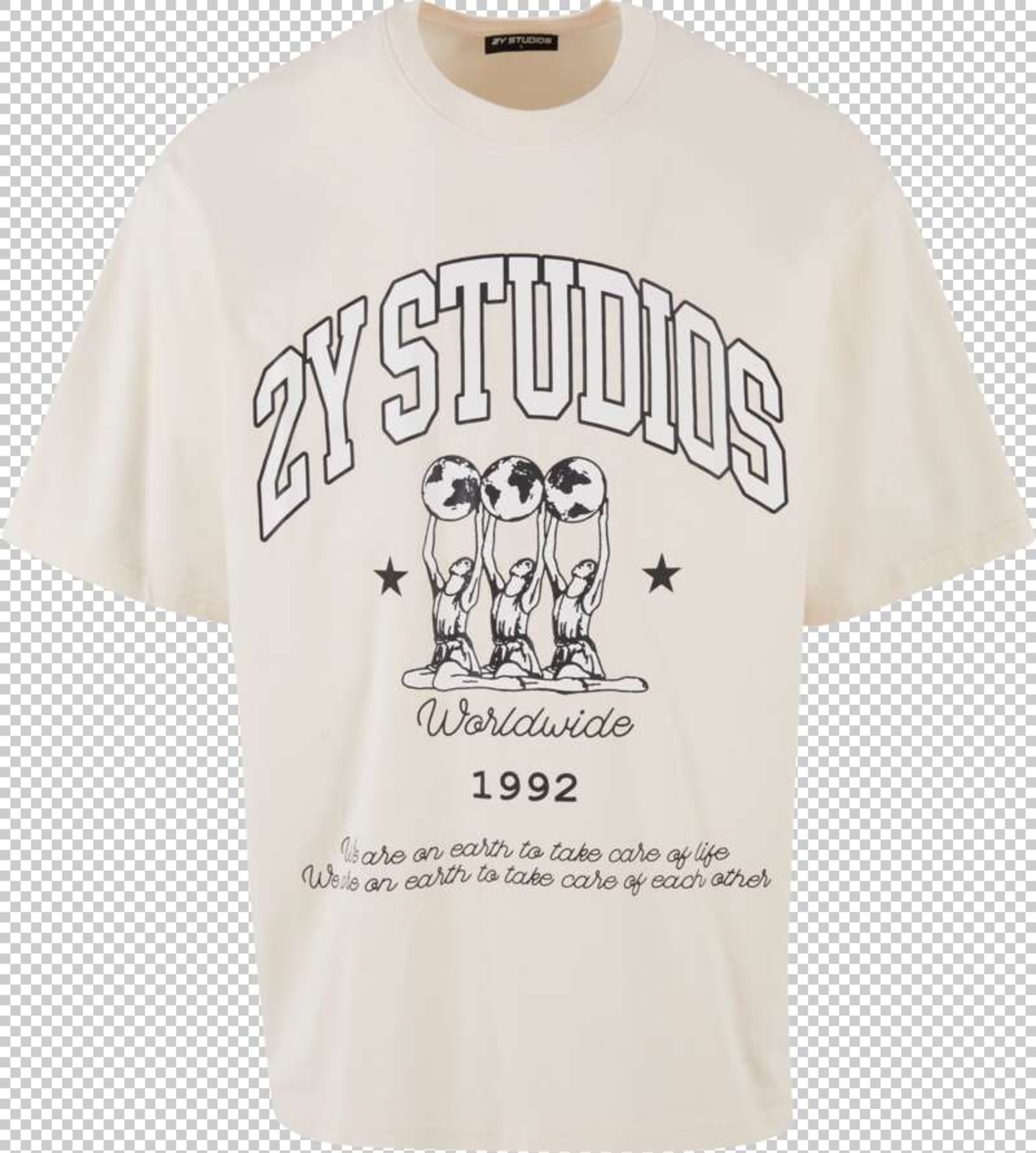 2Y Studios Tričko – bílá: přední strana