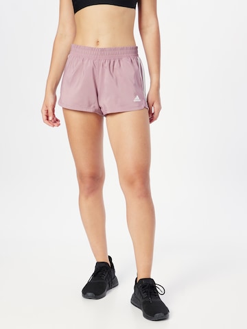 ADIDAS SPORTSWEAR Normální Sportovní kalhoty 'Pacer 3-Stripes ' – pink: přední strana