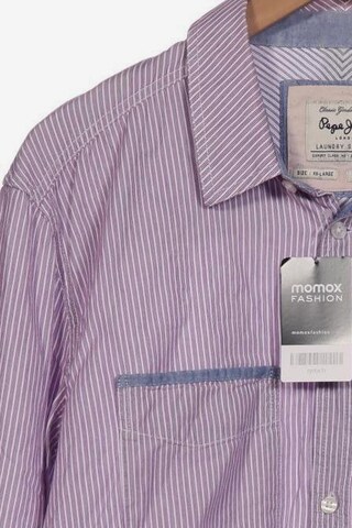 Pepe Jeans Button Up Shirt in XXL in Purple