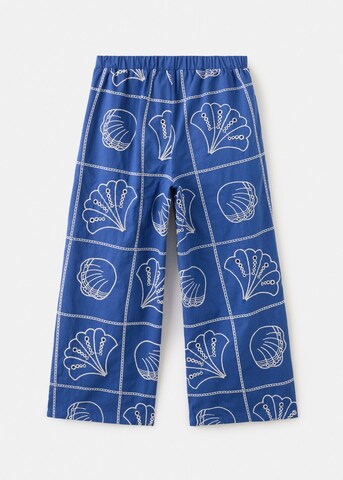 MANGO KIDS Wide leg Pants 'Kleinset' in Blue