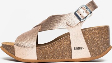 Bayton - Sandalias 'Jerez' en oro: frente