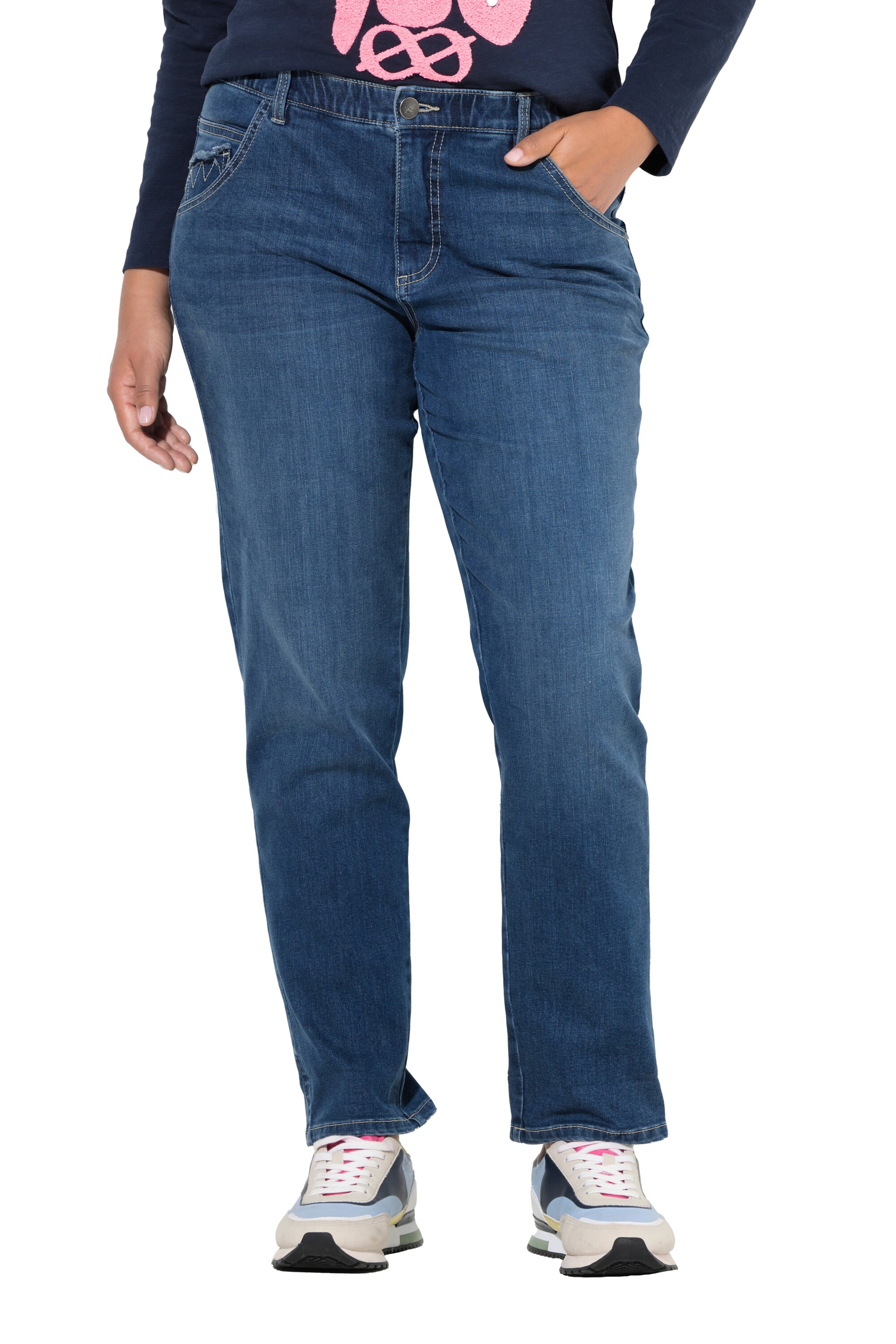 LAURASØN Regular Jeans in Blauw: voorkant