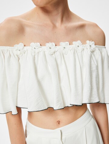 Koton Bluse in Weiß