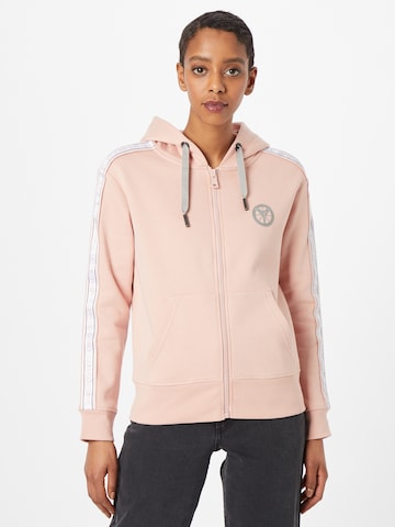 Carlo Colucci Zip-Up Hoodie in Pink: front