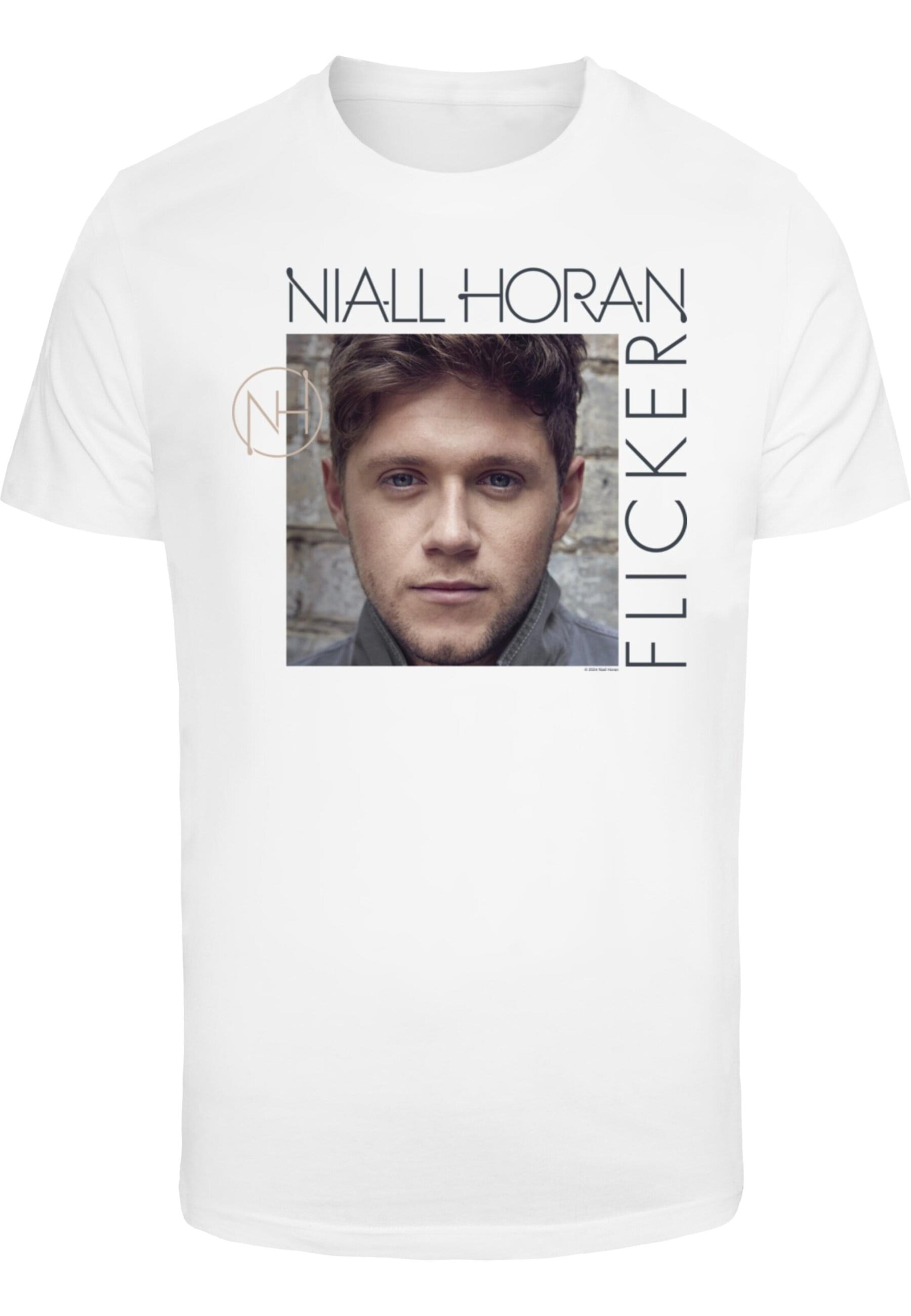 Merchcode Shirt 'Niall Horan - JBB Photo' in Weiß: Vorderseite