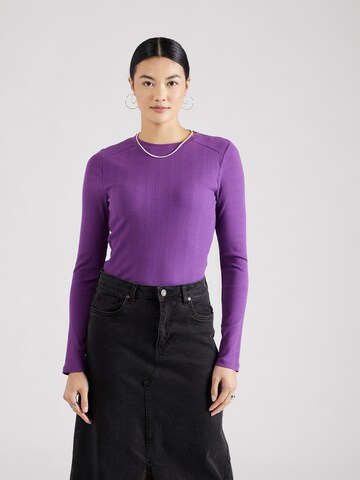 purpurinė QS Marškinėliai: priekis