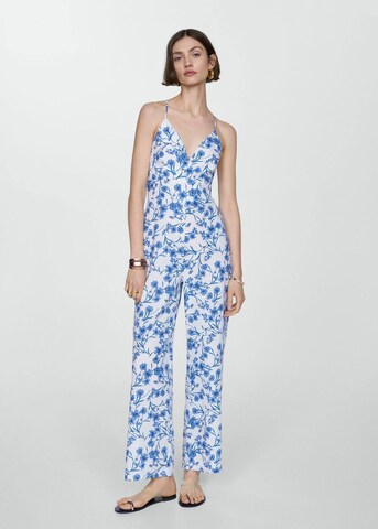 MANGO Jumpsuit 'Garci' in Blauw: voorkant