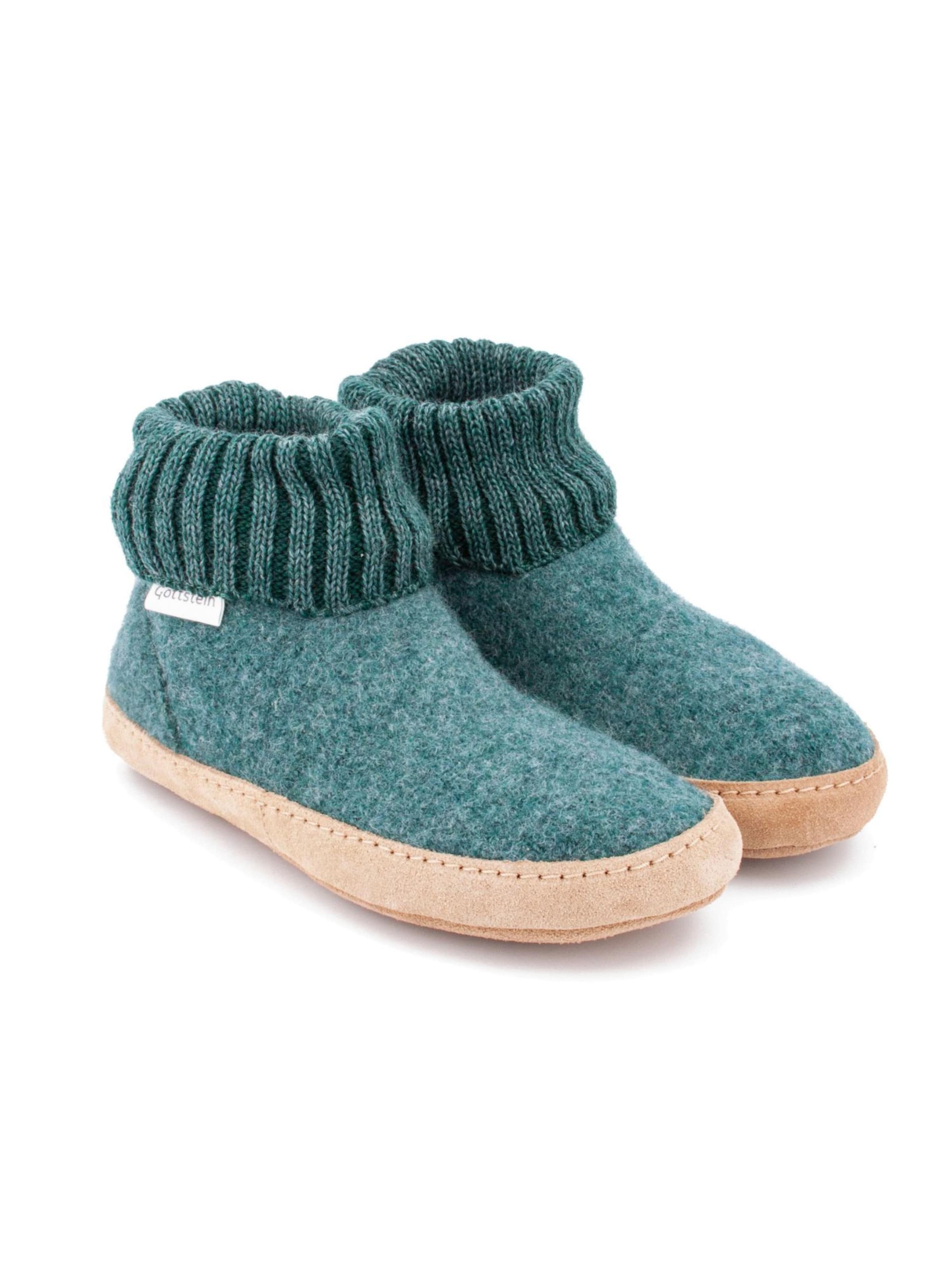 Gottstein Slippers 'Hüttenschuhe Dakota' in Green