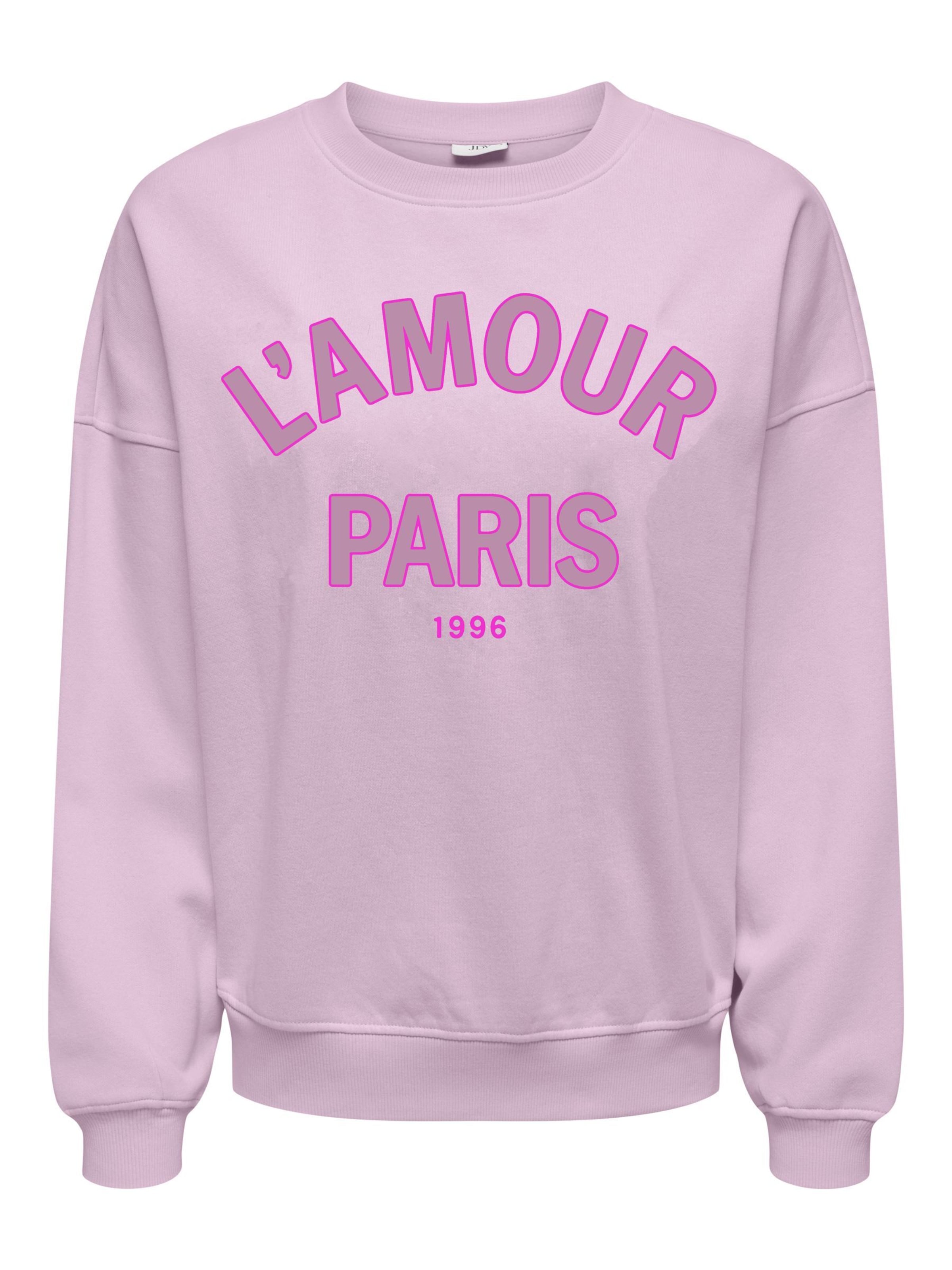 JDY Sweatshirt 'JDYMesa' in Pink: front