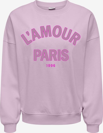 JDY Sweatshirt 'JDYMesa' in Pink: front