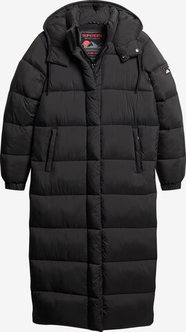 Manteau d’hiver Superdry en noir : devant