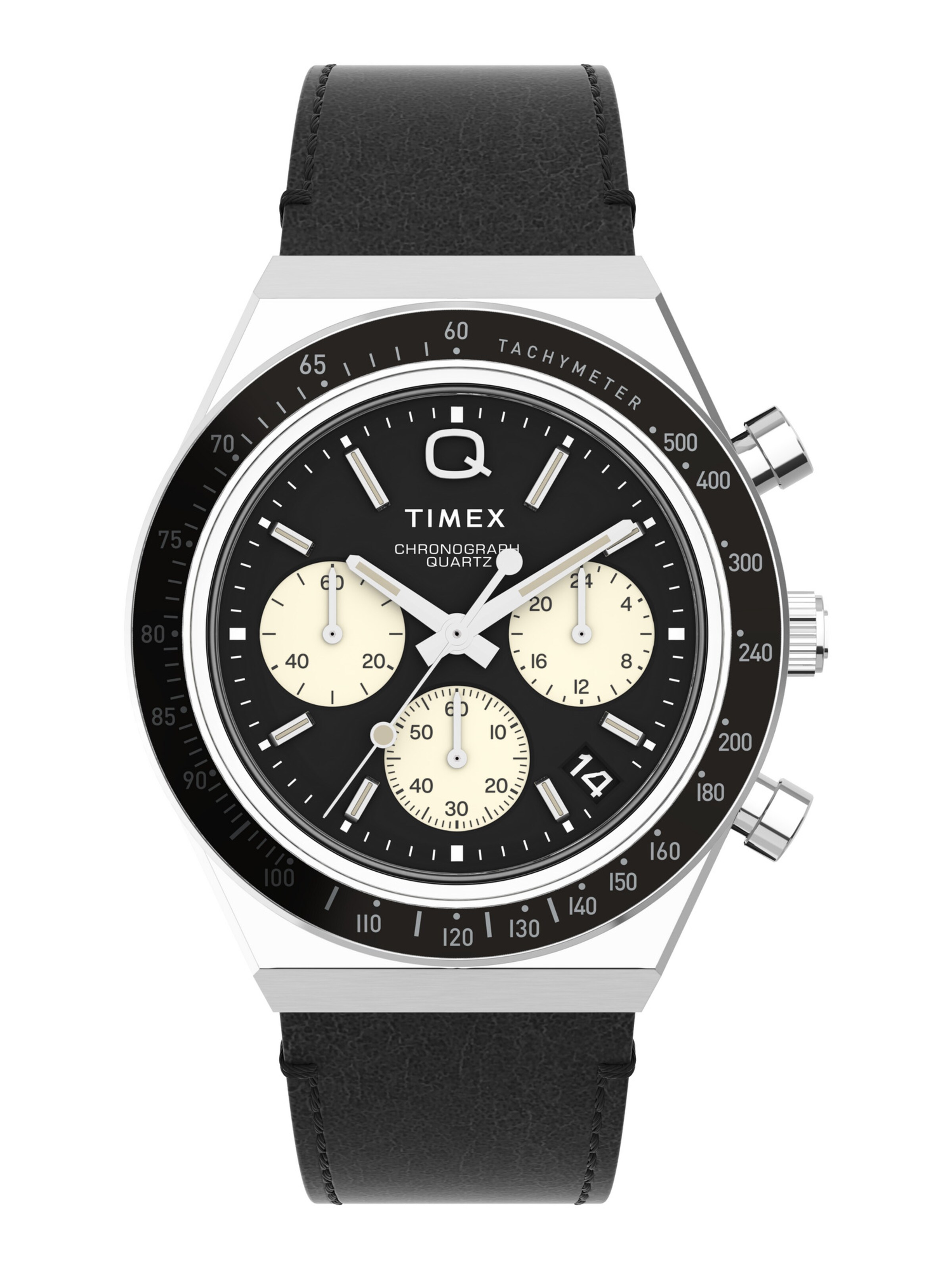 TIMEX Analoog horloge in Zwart: voorkant