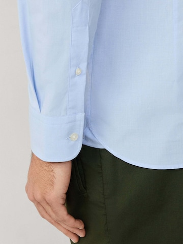 Hackett London Regular fit Zakelijk overhemd 'Puppytooth' in Blauw