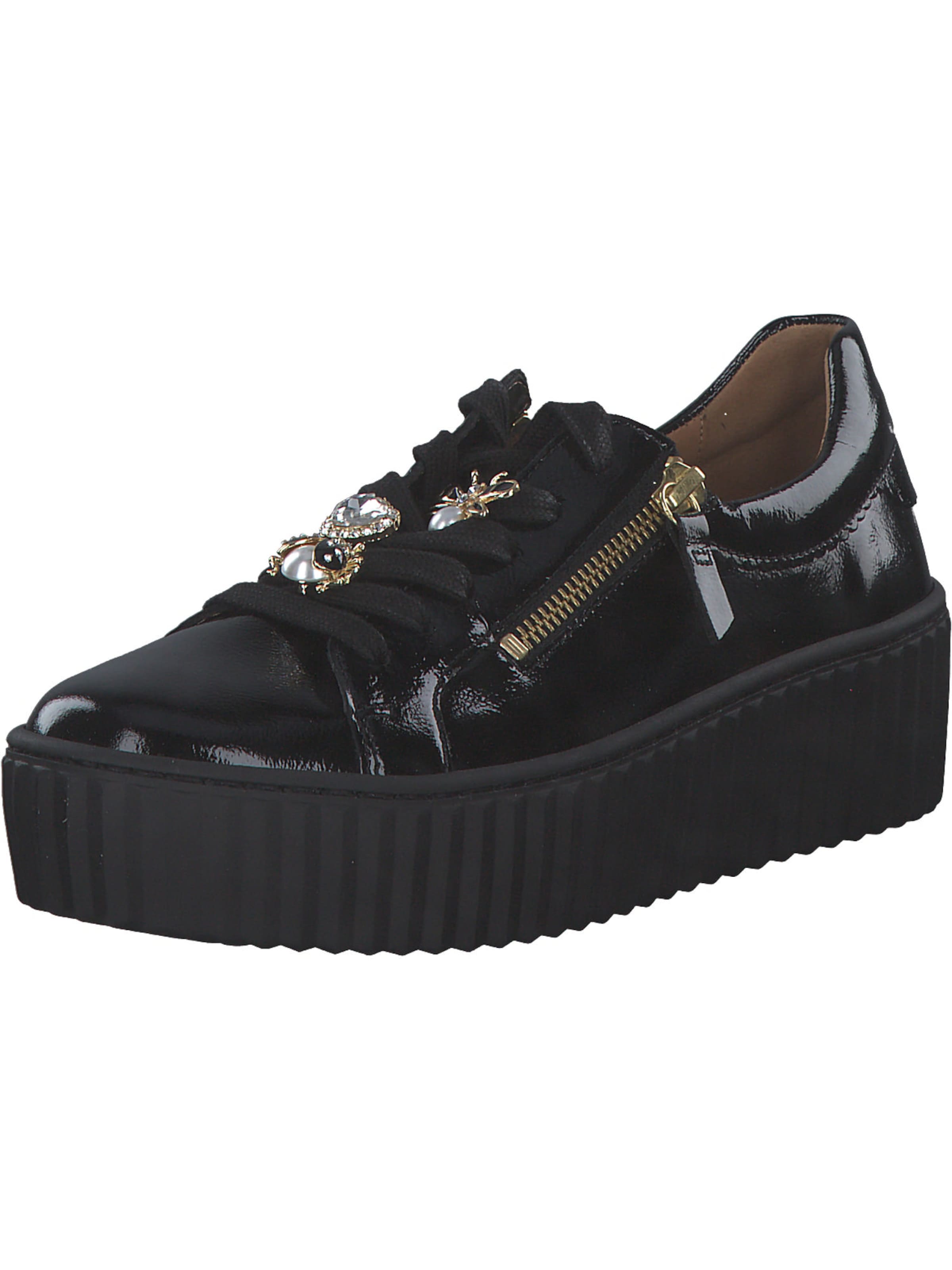 GABOR Schnürschuh in Schwarz: Vorderseite