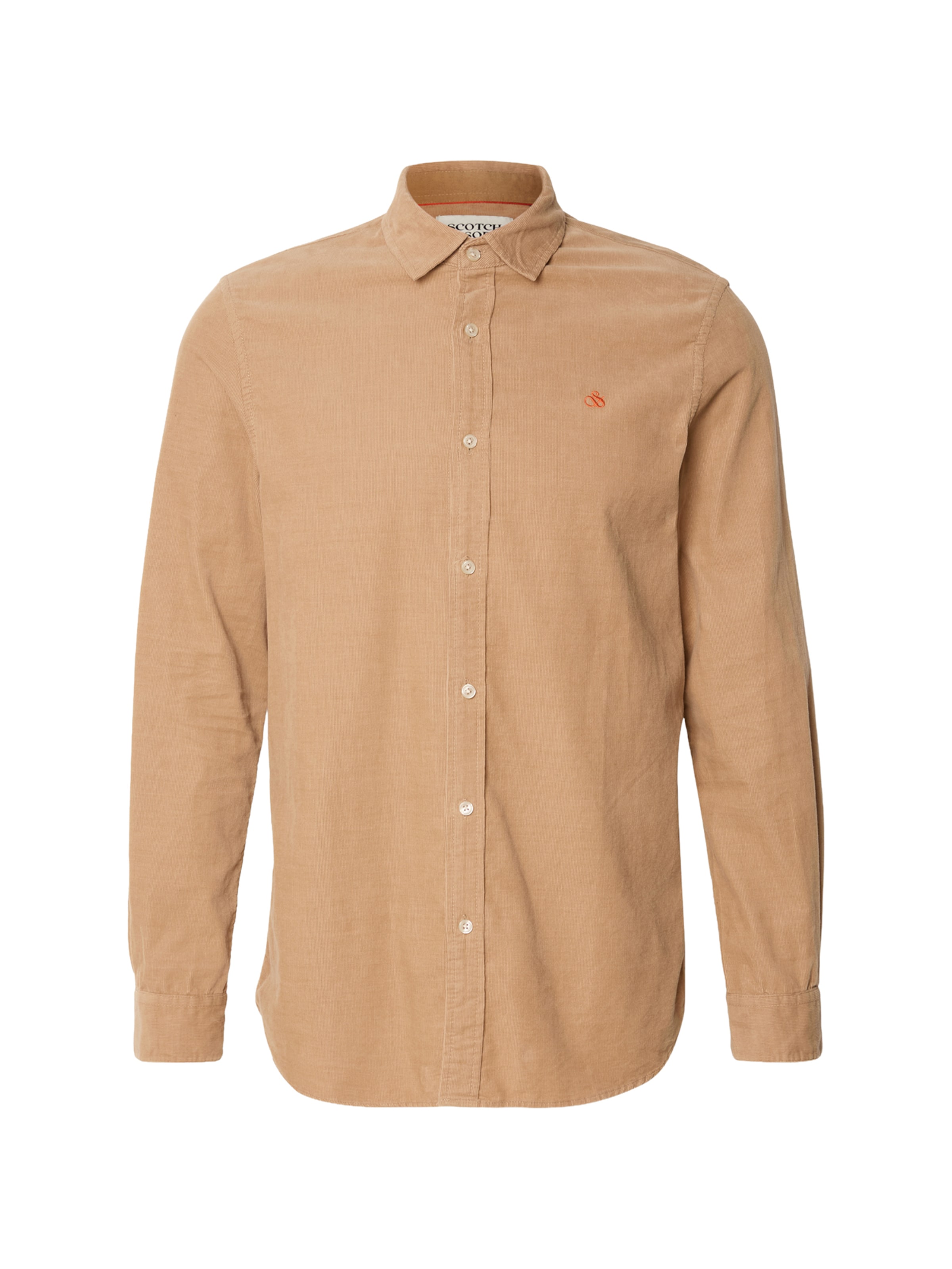 SCOTCH & SODA Regular fit Skjorta i beige: framsida