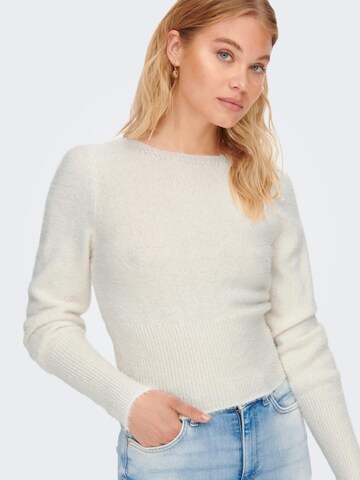 ONLY Пуловер 'Ella' в бяло