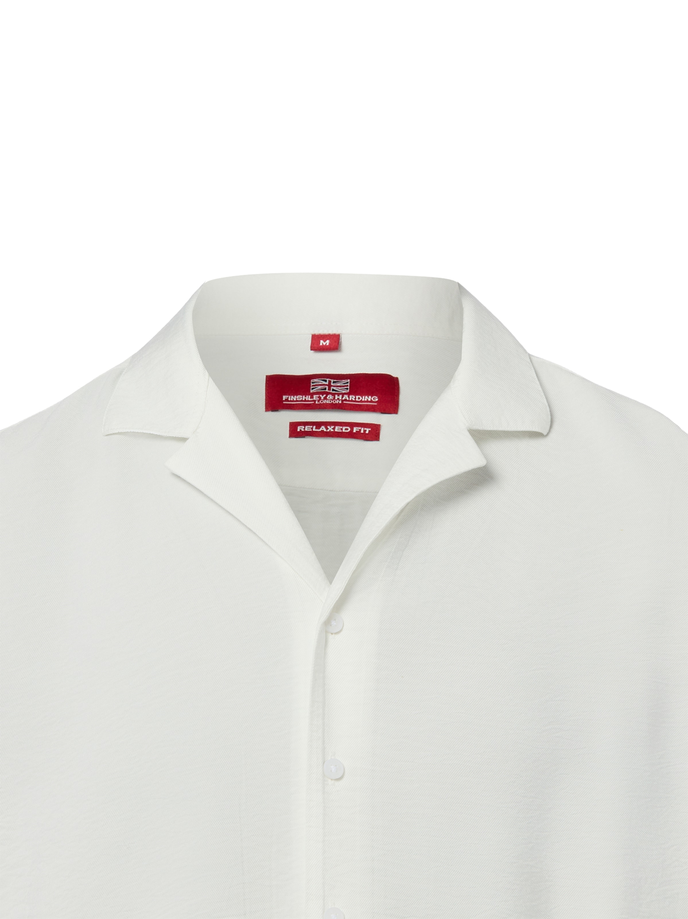 Fit confort Chemise Finshley & Harding London en blanc