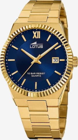 Lotus Uhr in Blau: predná strana